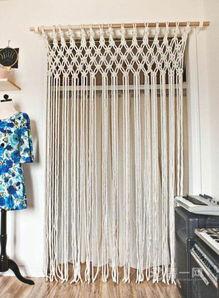 网红编织门帘图片,创意家居新风尚